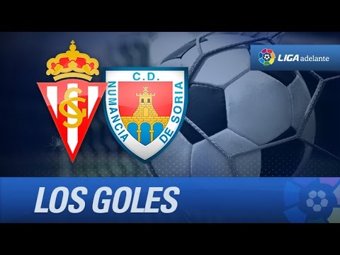 Todos los goles de Sporting de Gijón (3-0) CD Numancia