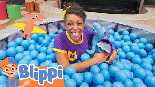 Meekah Goes on a  Magical Quest for Dragons | Blippi - Learn Colors and Science