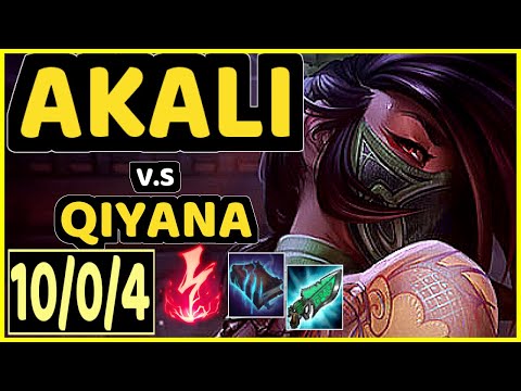 XIOH (AKALI) vs QIYANA - 10/0/4 KDA MID CHALLENGER GAMEPLAY - EUW