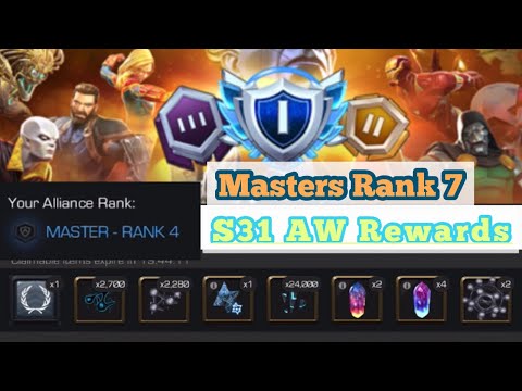 Alliance War Season 31 rewards | MASTERS RANK 7!! Triple six star opening!