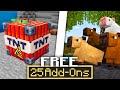 Ranking Every FREE Addon On The Minecraft Marketplace Bedrock MCPE