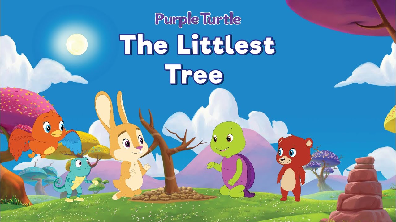 Purple Turtle - The Littlest Tree | Cartoon stories| Popular Stories | E-learning | Pre school kids