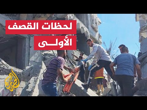 فيديو | شهداء ومصابون بقصف إسرائيلي لمنزل غربي مدينة غزة