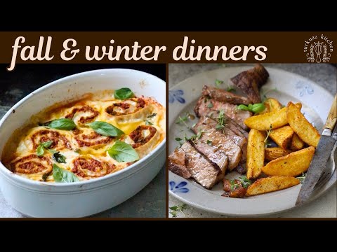 Fall & Winter Dinner Recipes (Rolled Lasagna & Steak and Potato Wedges)