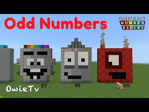 Odd Numbers Song | Skip Counting Songs for Kids | Minecraft Numberblocks Counting Songs