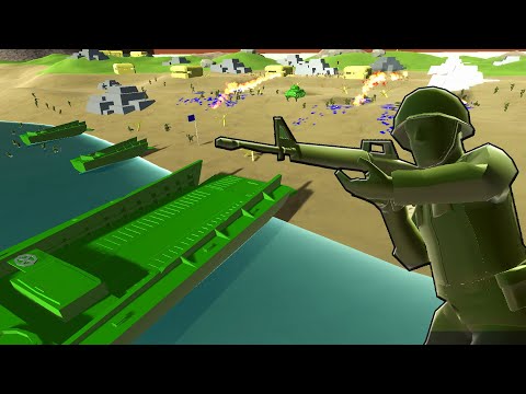Green Army Men BEACH BUNKER Defense Invasion! - Ravenfield: Battle Simulator Best Mods