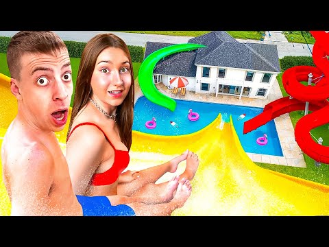 WIR bauen WASSERPARK in unserem GARTEN! 😳 (Unfall)