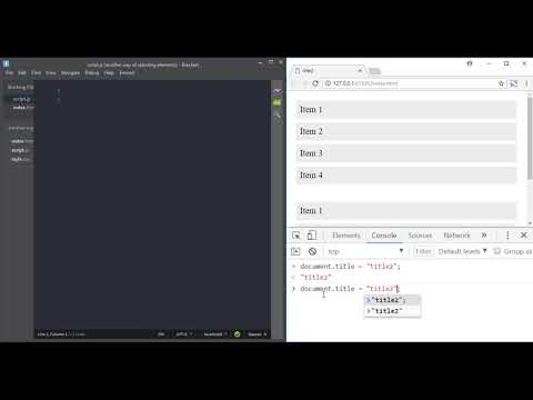 Another way of selecting DOM elements in JavaScript