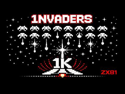 1NVADERS - SPACE INVADERS crammed into a 1K ZX81 (2026)