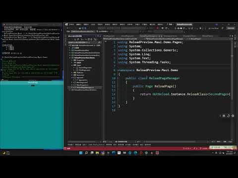 "Hotreload" Page in Maui when XAML hotreload not work.