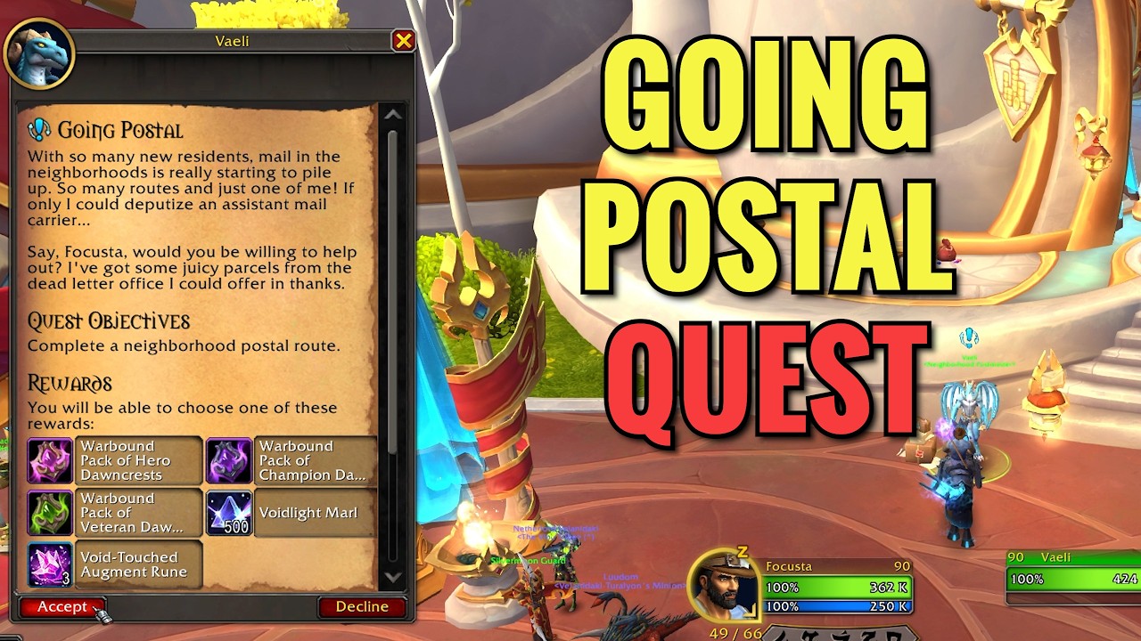 Going Postal Quest (WoW Midnight)