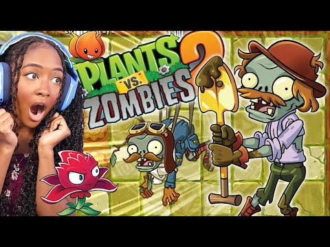 WE STRUCK GOLD IN THE LOST CITY... really DIGGING this place!! | Plants Vs Zombies 2 [21]