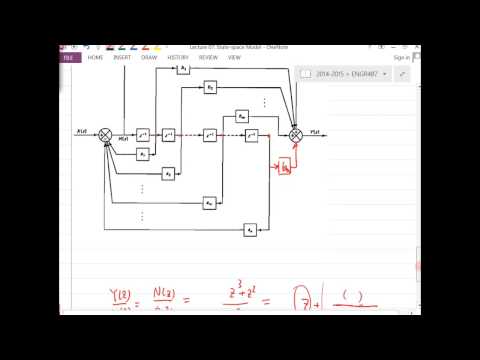 2014W ENGR487 Lecture07 Discrete State-space Model from pulse transfer function