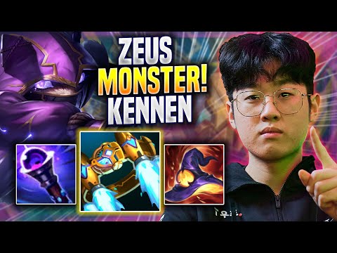 ZEUS IS A MONSTER WITH KENNEN! - T1 Zeus Plays Kennen TOP vs Akshan! | Preseason 2023