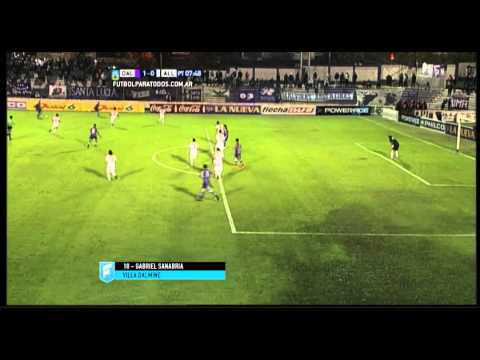 Gol de Sanabria. Villa Dálmine 1 - All Boys 0. Fecha 13. B Nacional 2015. FPT.