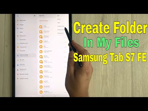 How to Create Folder in My Files in Samsung Tab S7 FE
