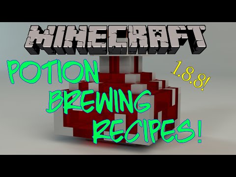 Minecraft Guide | Potion Brewing Recipes | Minecraft 1.8.8