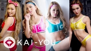 サイバージャパンのTeamKがビキニ姿を披露！ KANA、KANAE、 KAZUE、KAREN
