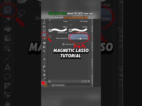 Easy color filling in Clip Studio Paint Have you tried the magnetic lasso? #arttips #clipstudiopaint