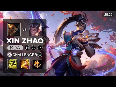 XinZhao vs Diana Jungle - KR Challenger - Patch 25.22 Season 15