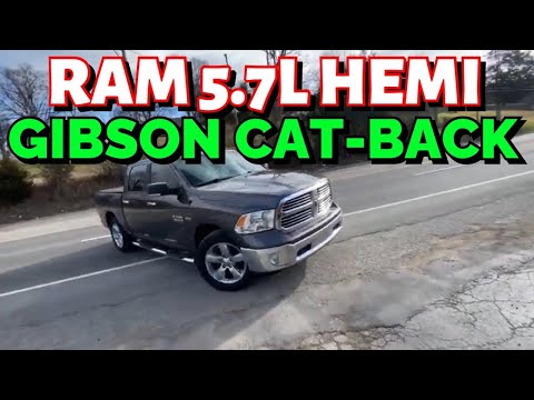 2017 RAM 1500 5.7L HEMI DUAL EXHAUST w/ GIBSON CAT BACK!