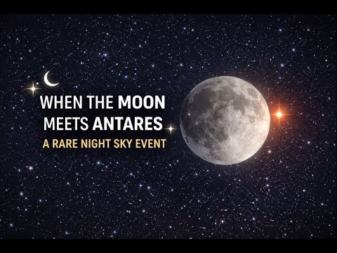 When the Moon Meets Antares | A Rare Night Sky Event