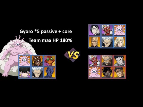 180% max HP team | Gyoro five star showcase