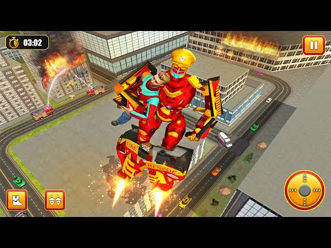 Firefighter Robot Transform Truck: Rescue Hero(6th to 8th Levels)