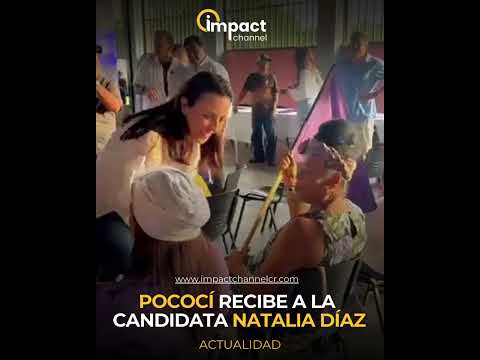 Natalia Díaz, visitó este sábado la comunidad de Cariari de Pococí