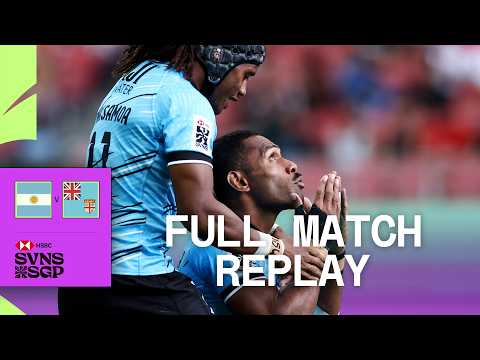 EPIC battle between SVNS rivals 💥 | Fiji v Argentina | HSBC SVNS Singapore 2025 | Full Match Replay
