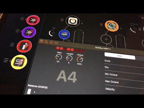 ShiftBud - Generative Random Looping MIDI Sequencer - Demo for the iPad