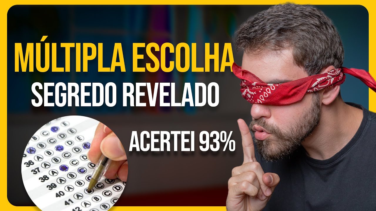 5 PASSOS RÁPIDOS para acertar questões de MÚLTIPLA ESCOLHA na prova