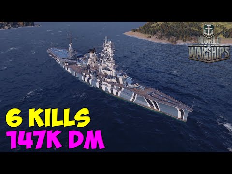 World of WarShips | Ise | 6 KILLS | 147K Damage - Replay Gameplay 4K 60 fps