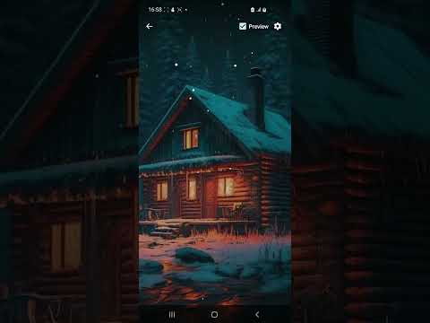 Winter Night Live Wallpaper