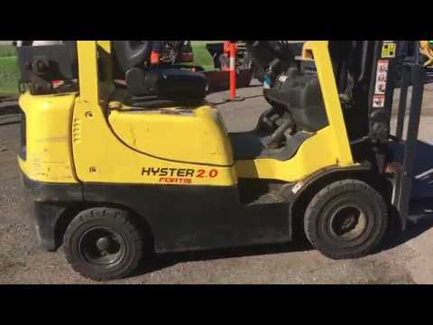 GA1016 - 2012 Hyster H2.0TXS-EL Fortis 2 Tonne LPG Container Mast Forklift