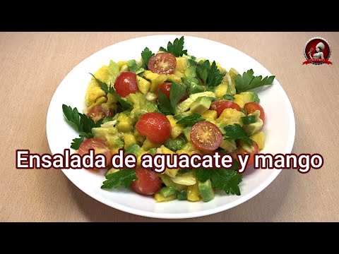 Ensalada de aguacate y mango 🥑🥭 increíblemente delicioso