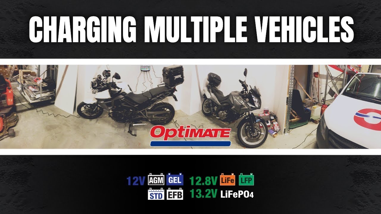 TecMate OptiMate Lithium 0.8 x 4 Battery Optimiser Video