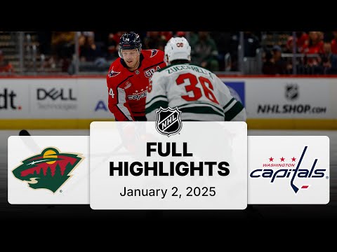 NHL Highlights | Wild vs. Capitals - January 2, 2025