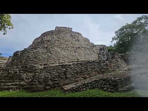 Climbing Ek Balam Mayan Pyramids