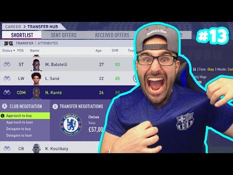 OMG BEST TRANSFER DAY EVER! *KANTE AND BOATENG JOIN* - FIFA 18 CAREER MODE BARCELONA #13