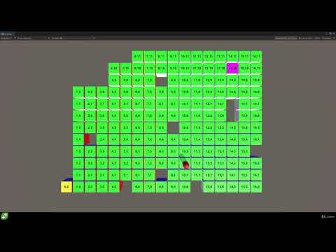 Breadth-first pathfinding algorithm in Unity!