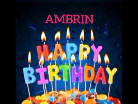 Ambrin Name Happy Birthday to you Video Song Happy Birthday Song with names