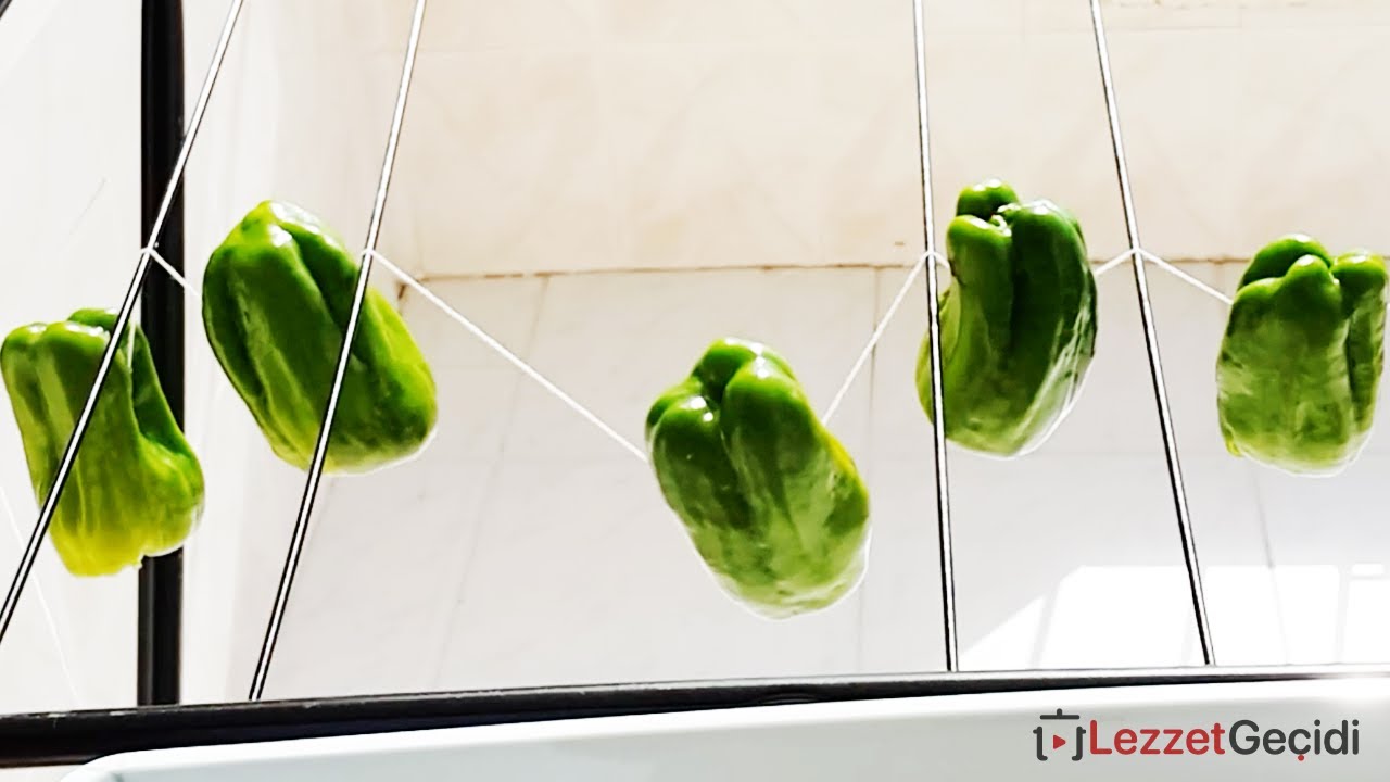 Dolmalık Biber Nasıl Kurutulur – EVDE EN KOLAY YÖNTEM