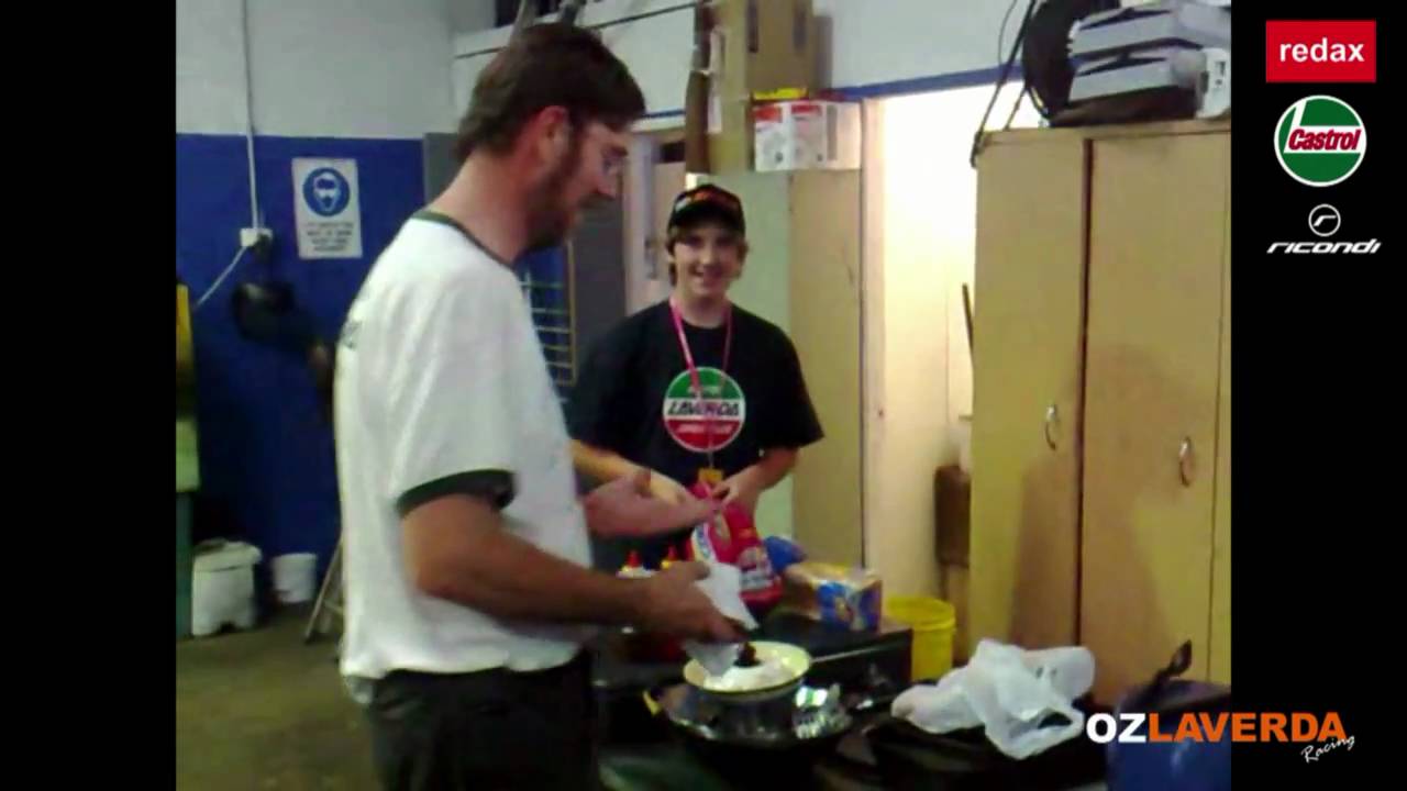 OzLaverda - Pre Race day engine strip down