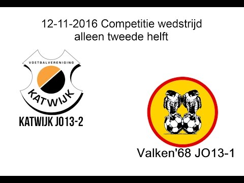 12 11 2016 Katwijk JO13 2     Valken'68 JO13 1