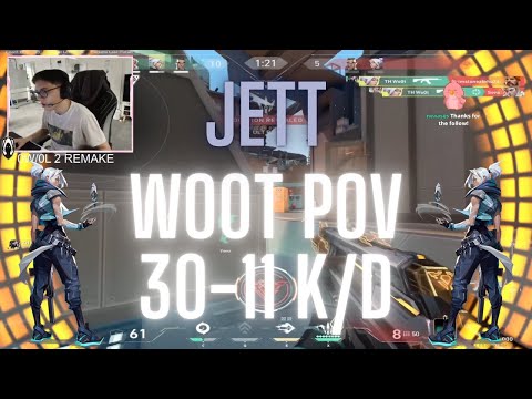 TH Wo0t POV Jett on Breeze 30-11 K/D (VALORANT Pro POV)
