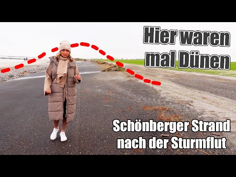 Kiel - Schönberger Strand nach Sturmflut 😥 "unsere" Dünen sind weg 😣 marieland Mama Life Vlog
