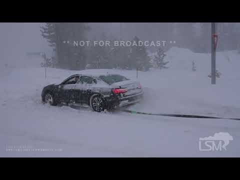 2-28-23 Truckee to Donner Summit, CA-Cars stranded, white out blizzard, feet of snow.mp4