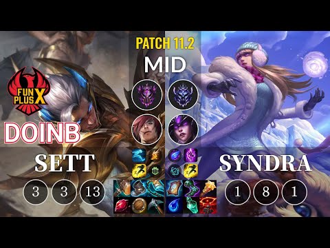 FPX Doinb Sett vs Syndra Mid - KR Patch 11.2