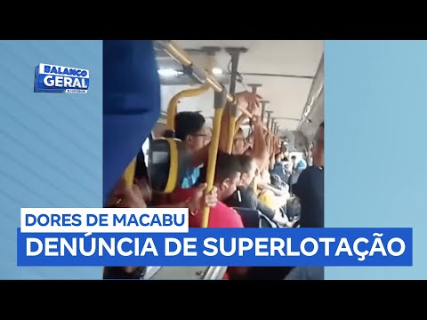 Passageiros denunciam superlotação em ônibus da linha Dores de Macabu